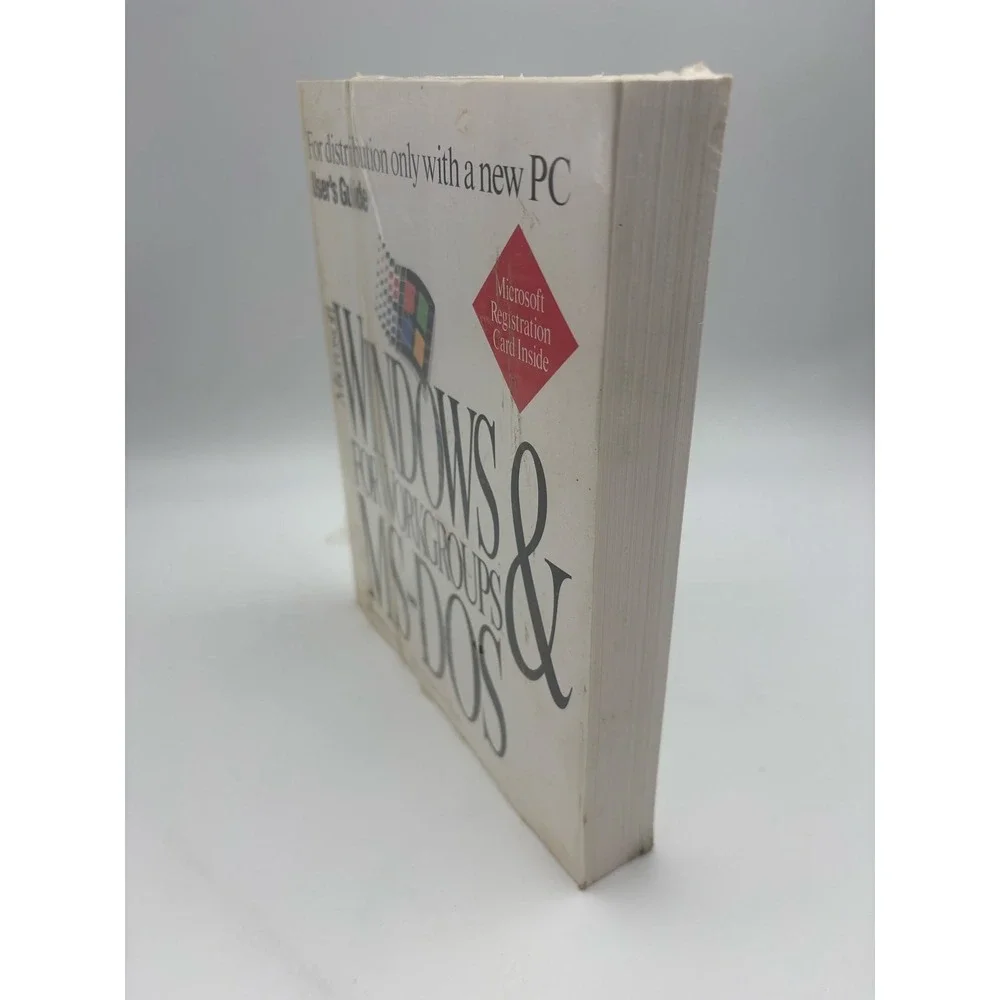 Microsoft Windows For WorkGroups &‎ MS-DOS User Guide Microsoft Vintage